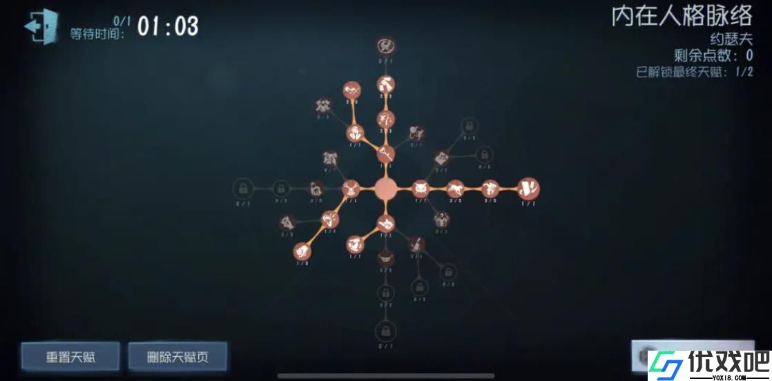 第五人格约瑟夫的天赋该怎么带