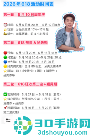 2026年618什么时候开始 2026年618活动时间表 2026年618什么时候开始 2026年618活动时间表