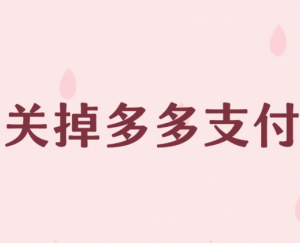 拼多多多多支付怎么关闭 拼多多多多支付关闭教程【详细指南】