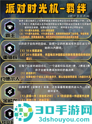 金铲铲之战派对时光机攻略 金铲铲之战派对时光机有哪些羁绊 金铲铲之战派对时光机攻略 金铲铲之战派对时光机有哪些羁绊