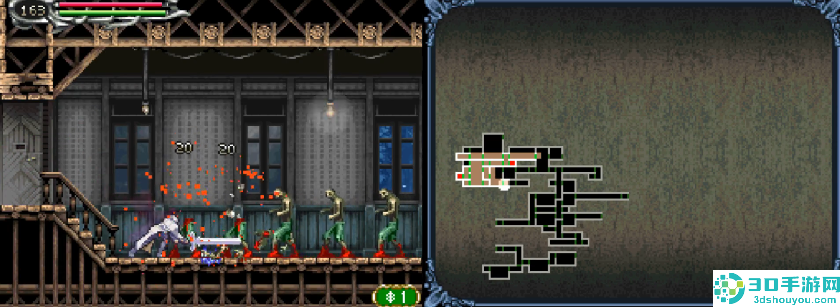 恶魔城苍月的十字架任天堂移植版