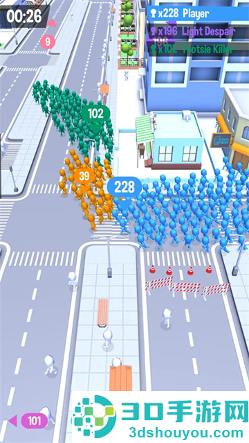 拥挤城市小游戏(Crowd City)