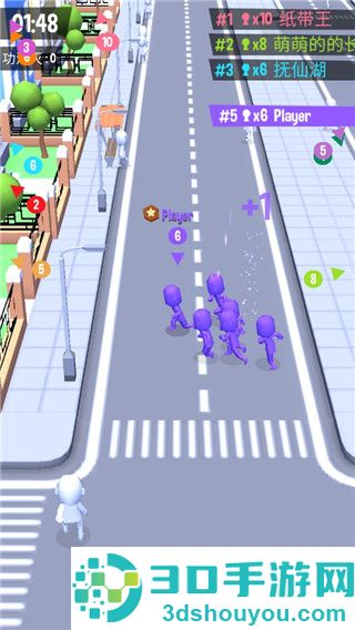 拥挤城市小游戏(Crowd City)