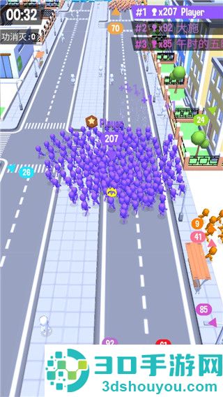 拥挤城市小游戏(Crowd City)