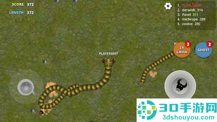 巨蛇蠕虫游戏(Snake Battle)
