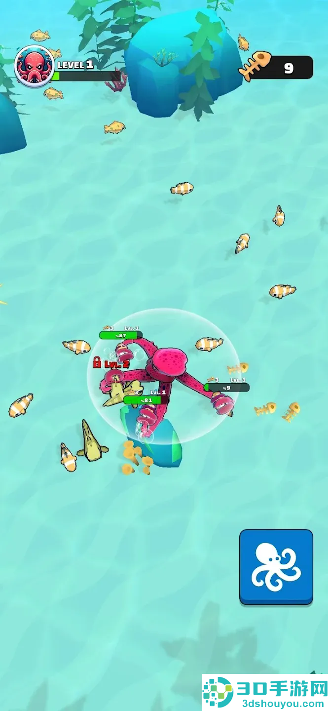 章鱼盛宴无限鱼骨手机版(Octopus Feast)