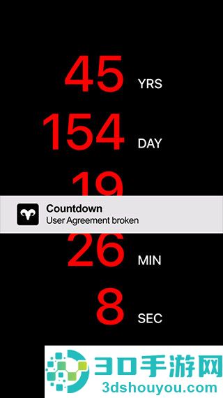 Countdown App死亡倒计时