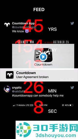 Countdown App死亡倒计时