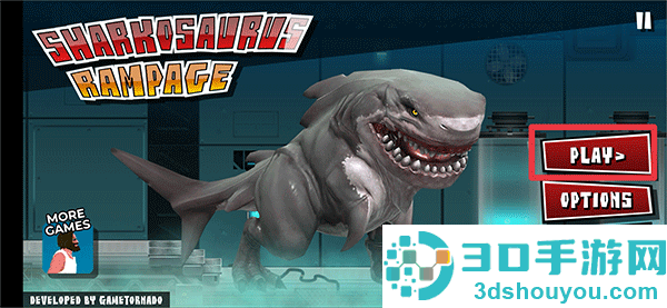 食人鲨横冲直撞游戏(Sharkosaurus Rampage)