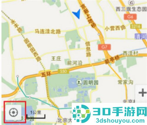百度地图打开指南针功能的方法步骤