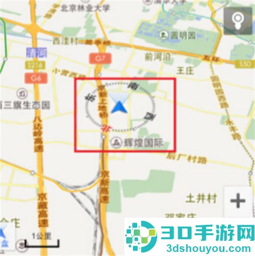 百度地图打开指南针功能的方法步骤
