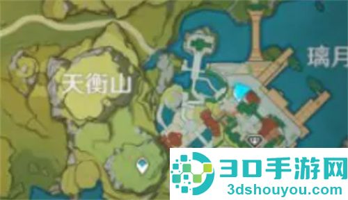 找到原神琉璃袋采集位置的步骤