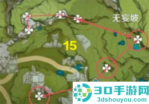 找到原神琉璃袋采集位置的步骤