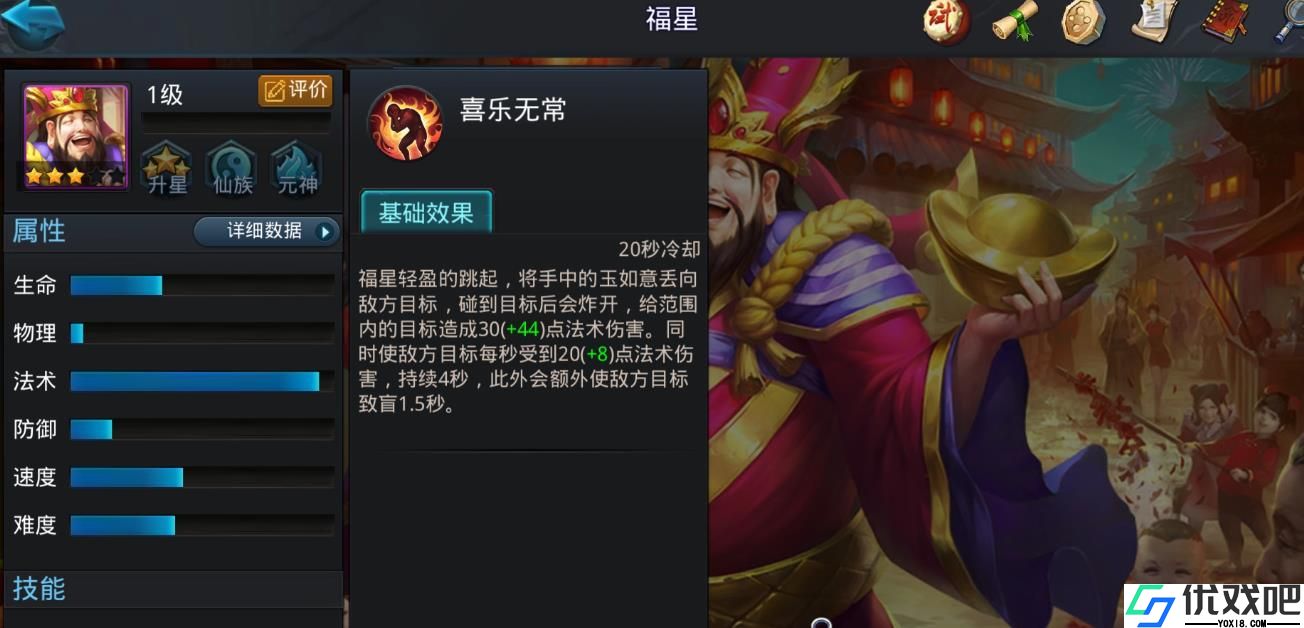 乱斗西游2福星好用吗