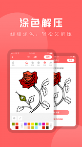 涂色
                           