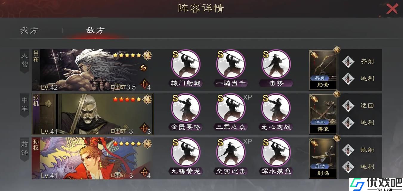 率土之滨无敌阵容有哪些