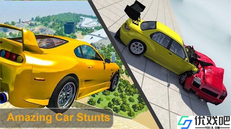 光束楼梯车Beamng Drive Death Stair
