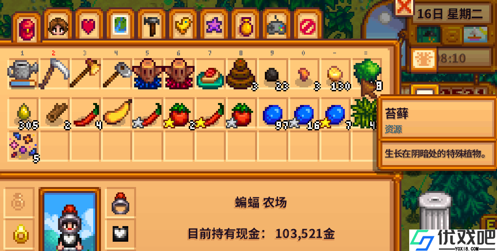 星露谷物语苔藓有哪些用途
