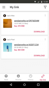 Send Anywhere(文件传输)
                           