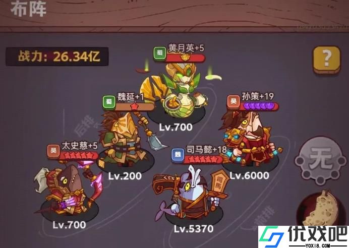 咸鱼之王孙策前期推图阵容是什么