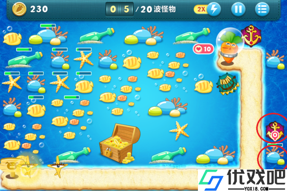 保卫萝卜49关怎么过