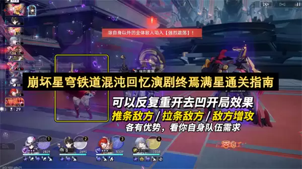 崩坏星穹铁道混沌回忆演剧终焉满星攻略：通关阵容与打法详解