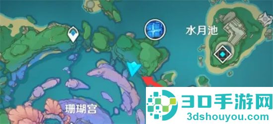 原神海袛岛地灵龛位置的方法步骤