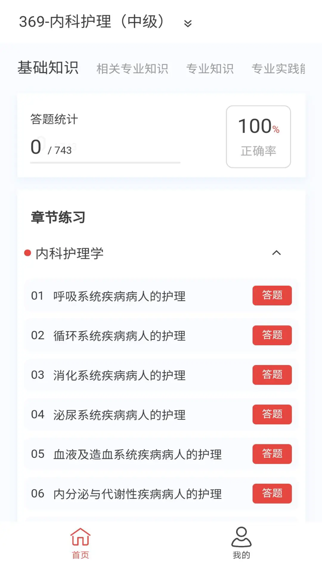 内科护理新题库软件